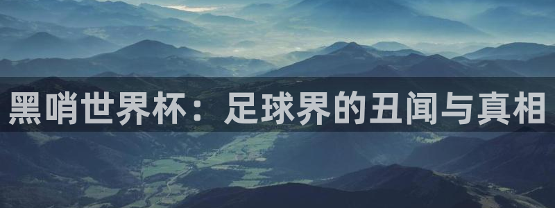 女足世界杯赛程：黑哨世界杯：足球界的丑闻与真相